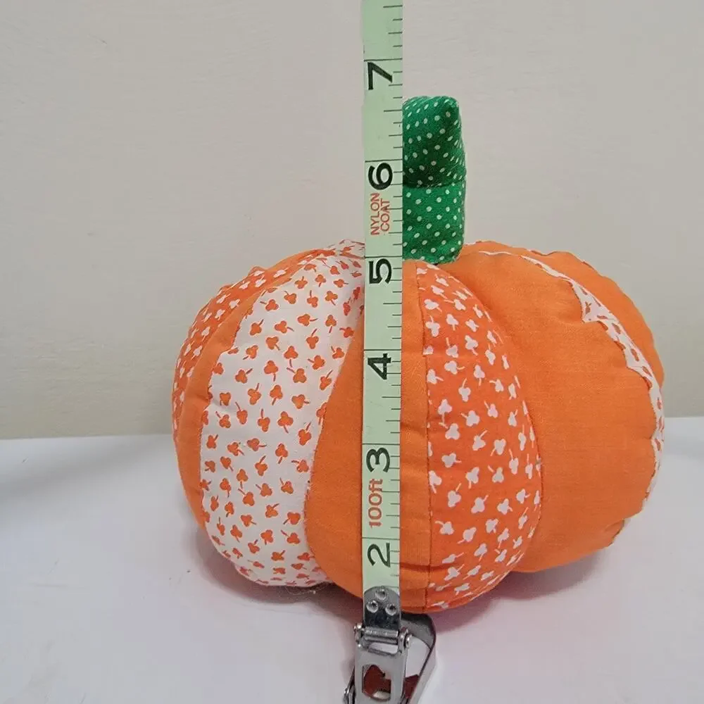 Vintage Mid Century Pumpkin Fall Halloween Holiday Home Decoration Plush